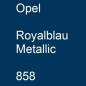 Preview: Opel, Royalblau Metallic, 858.